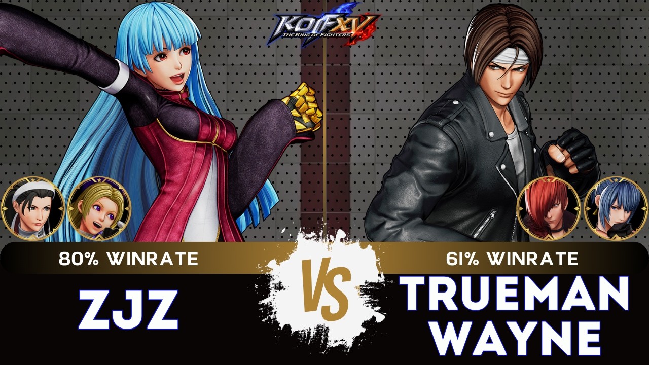 KOF XV ▰ ZJZ (Kula/Hinako/Chizuru) 🆚 TRUEMAN WAYNE (Kyo/Iori/Leona)🎞️Replay Match - 2/26