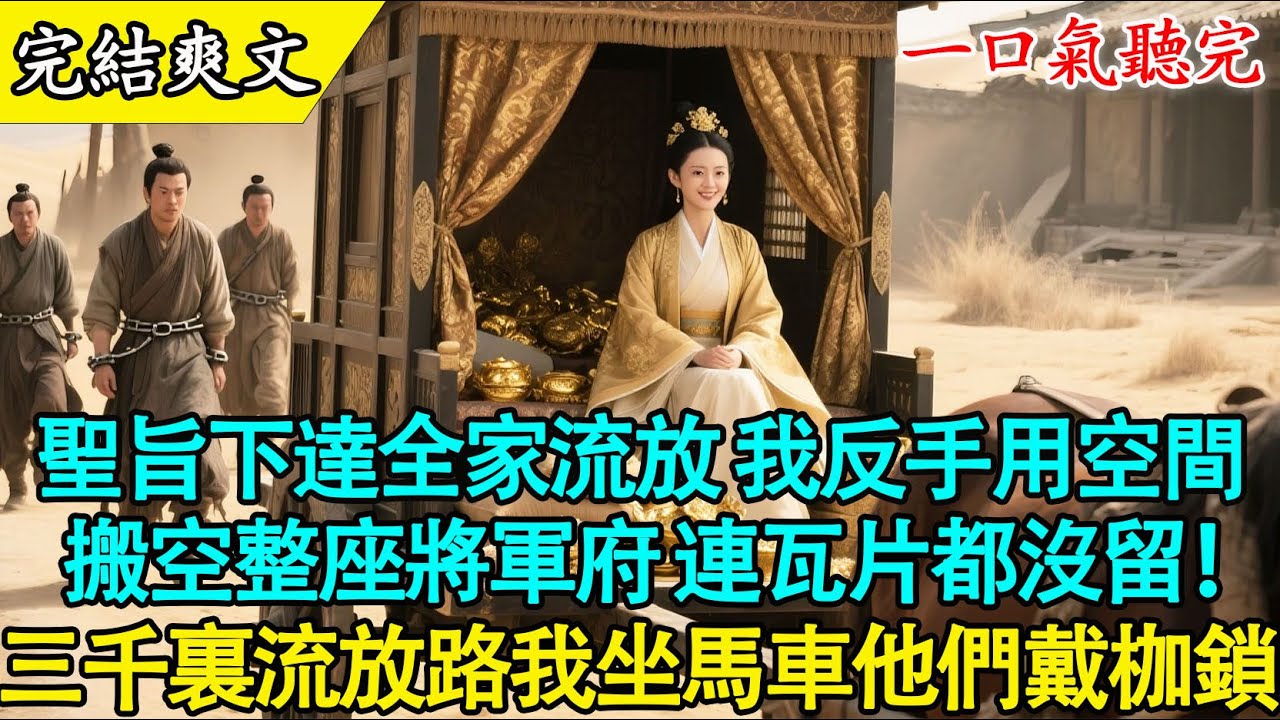 【完結古言】夫君寵妾滅妻還想私藏軍餉？我直接搬空將軍府！流放路上，他為了半個發黴饅頭和外室大打出手！我在馬車上吃香喝辣！🍲❄️#古言 #打臉 #爽文 #有聲書 #大女主 #原創