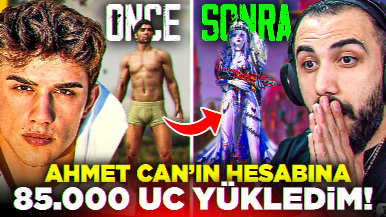 AHMET CAN DÜNDAR'IN HESABINA 85.000 UC YÜKLEDİM!! 😱 OYUNDAKİ HER ŞEYİ ÇIKARDIK! | PUBG MOBILE