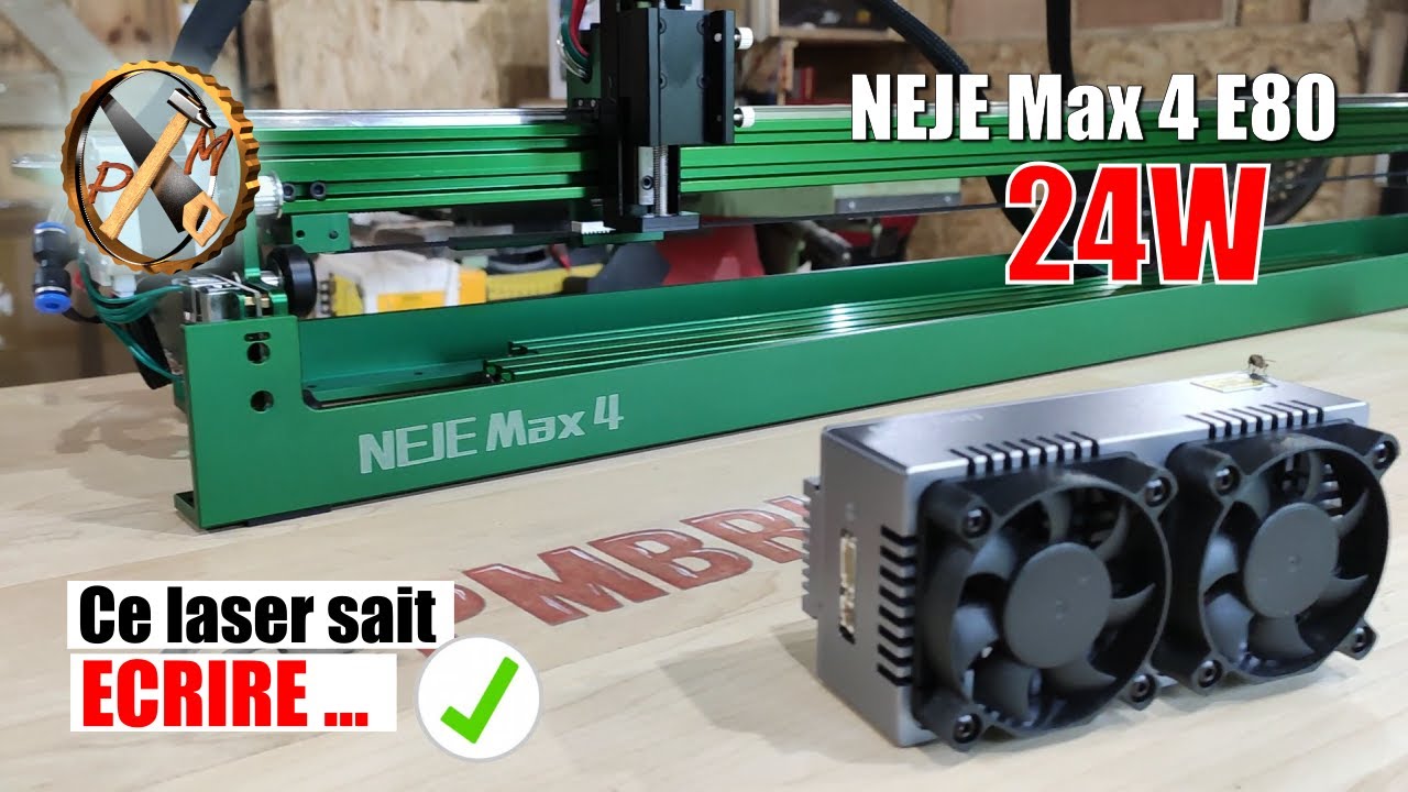 UN GRAVEUR 20W à 3 AXES qui sait aussi dessiner 😉 - NEJE Max 4 E80 Présentation