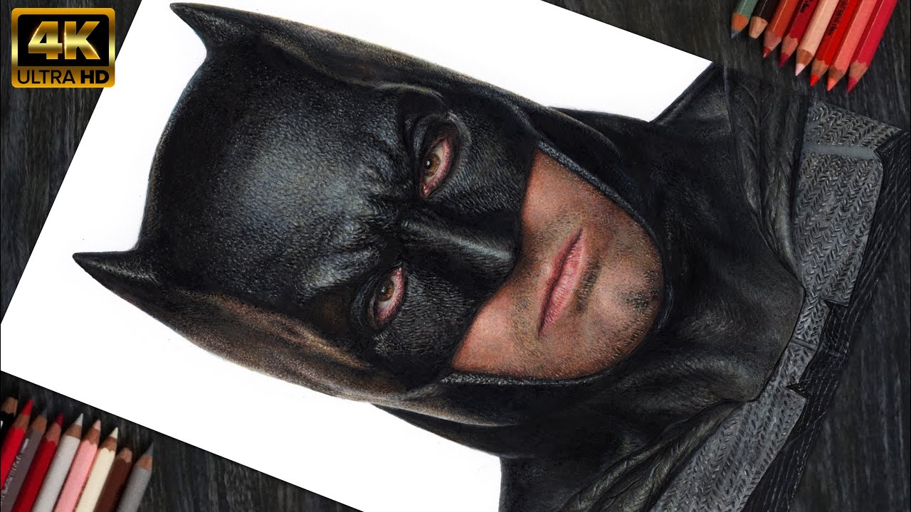 Colored Pencil Drawing Batman (Ben Affleck)