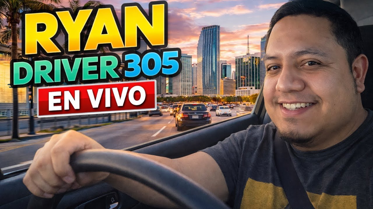 UBER EATS LIVE MIAMI RIDE ALONG | RYAN DRIVER 305