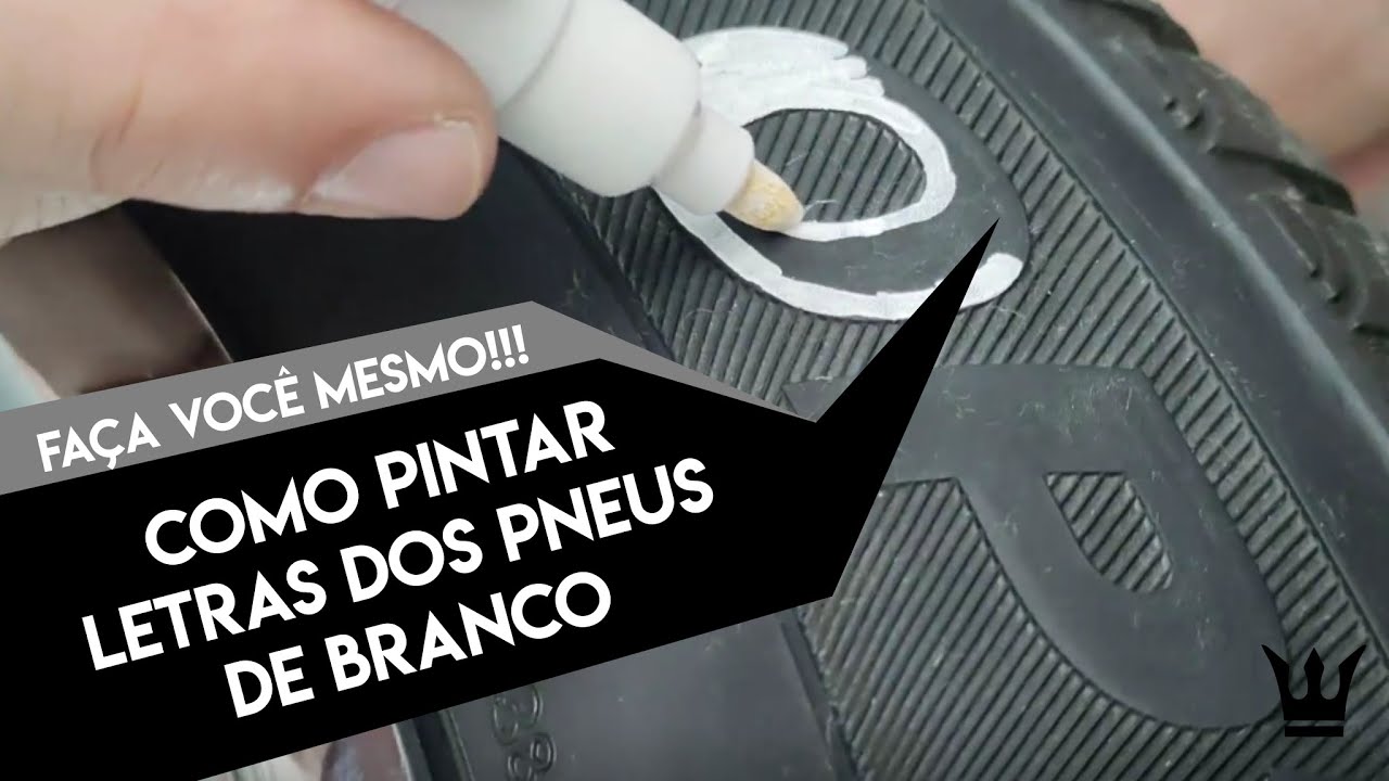 Como pintar as letras dos pneus de branco