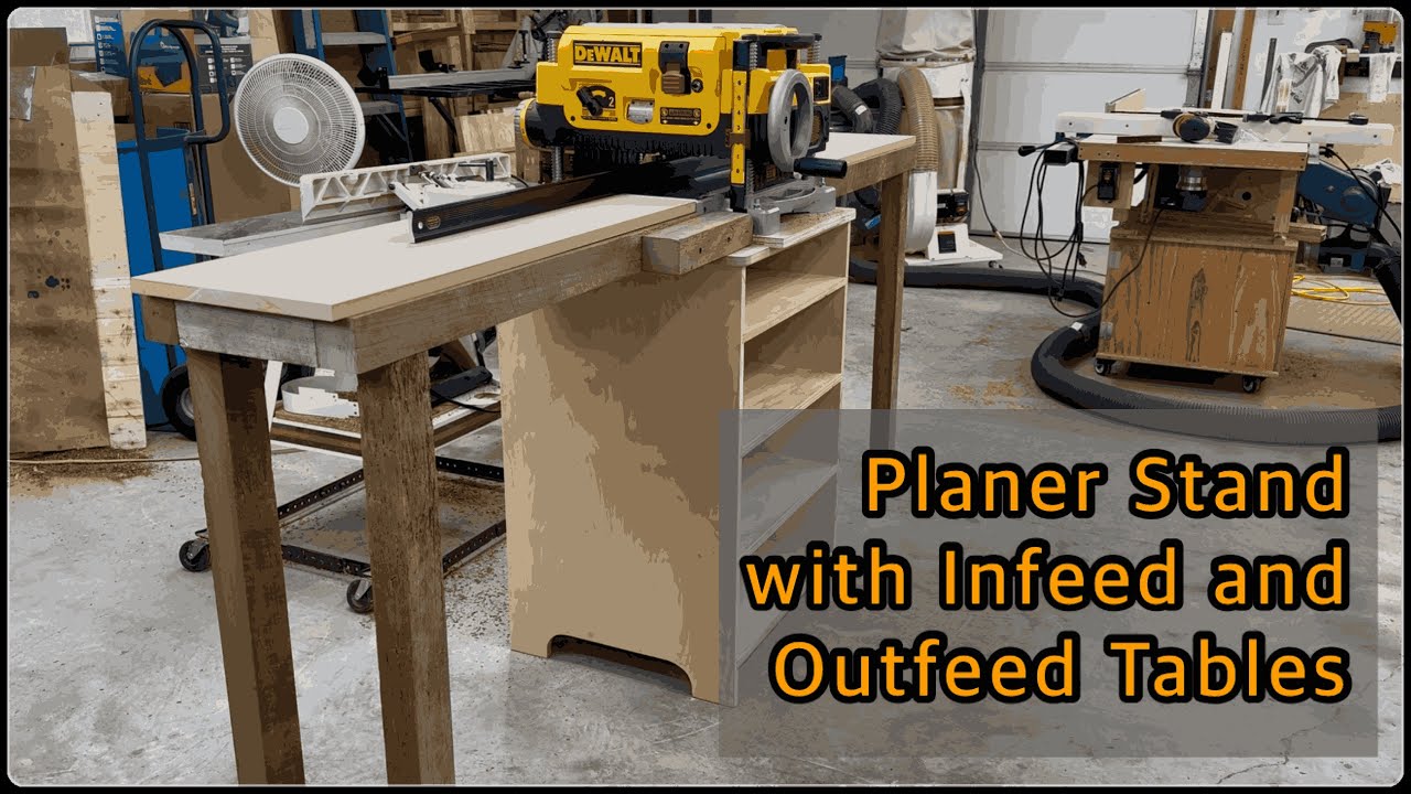 Planer Stand with Infeed and Outfeed Tables