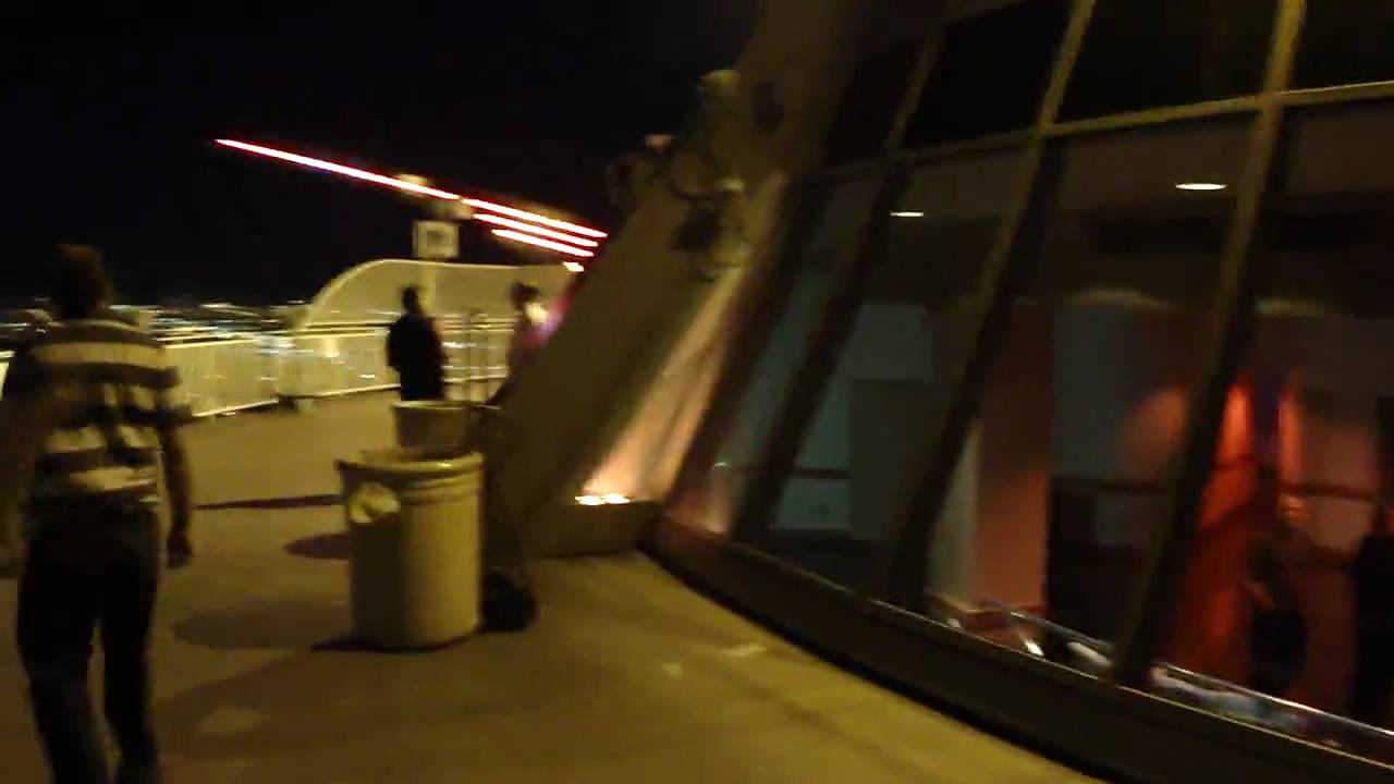 Stratosphere views of Las Vegas at night. Including X-Treme