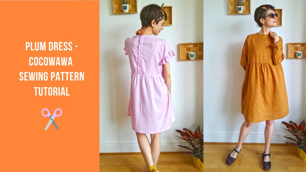 ✂ Plum Dress tutorial - CocoWawa Sewing Pattern