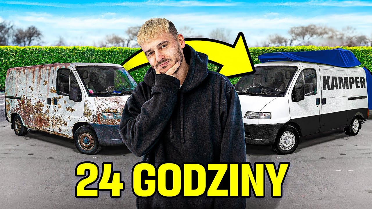 KUPIŁEM NAJTAŃSZEGO BUSA w okolicy i w 24H PRZEROBIŁEM GO NA KAMPERA