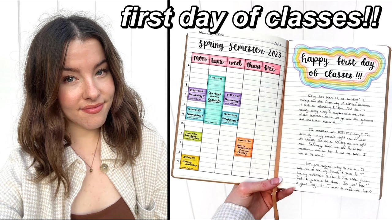 first day of classes | UVA nursing (college day in my life!)