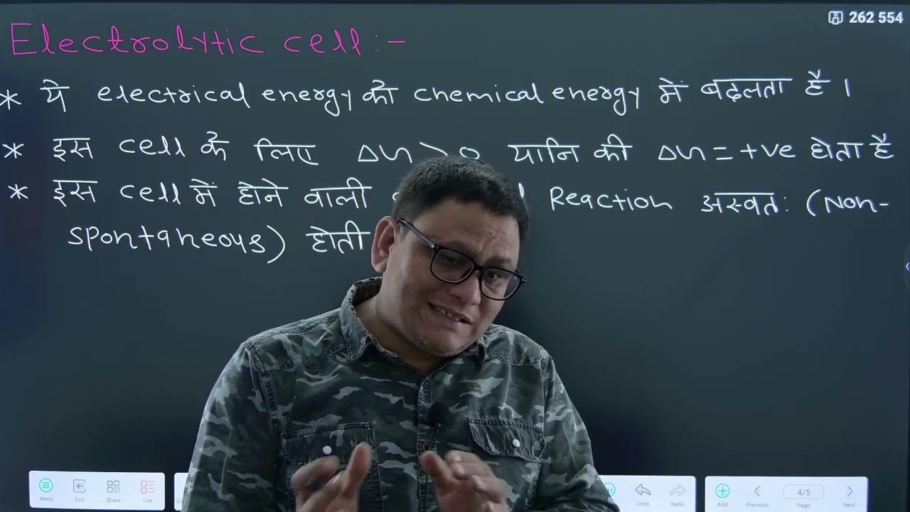 Electrolytic Cell | ELECTROCHEMISTRY Lec.04 | For-NEET by R.K.Nagar sir