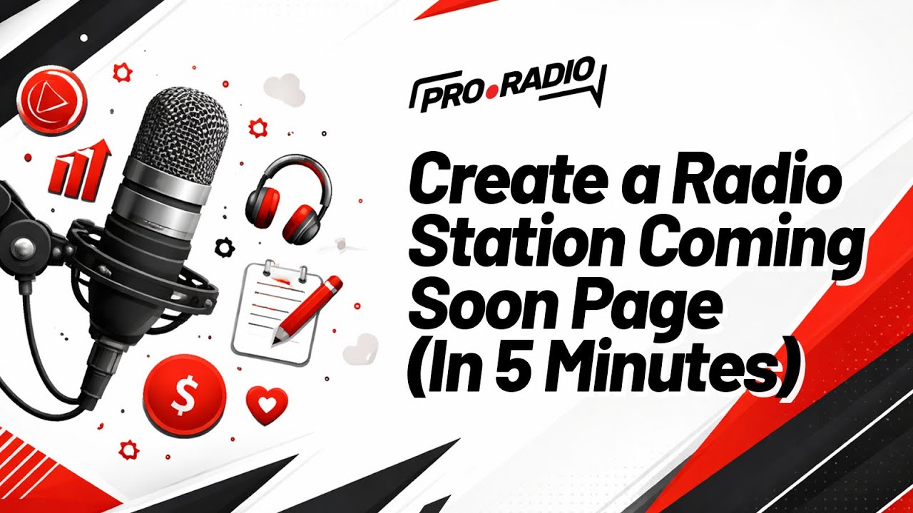 How to create an internet radio coming soon page