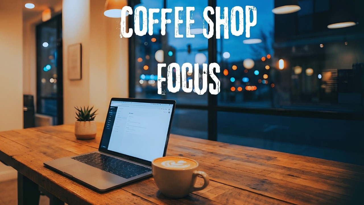 Late Night Coffee Shop Smooth Jazz R&B | Focus Music for Work & Study