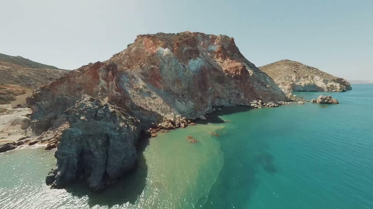 Unlock Greece | Episode 2 : Milos, Greece in 4K FPV | A Volcanic Island Carved by Light 🇬🇷 |