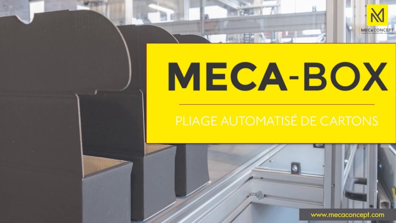 MECA-BOX Formeuse de carton automatique sans colle ni agrafe par MECACONCEPT