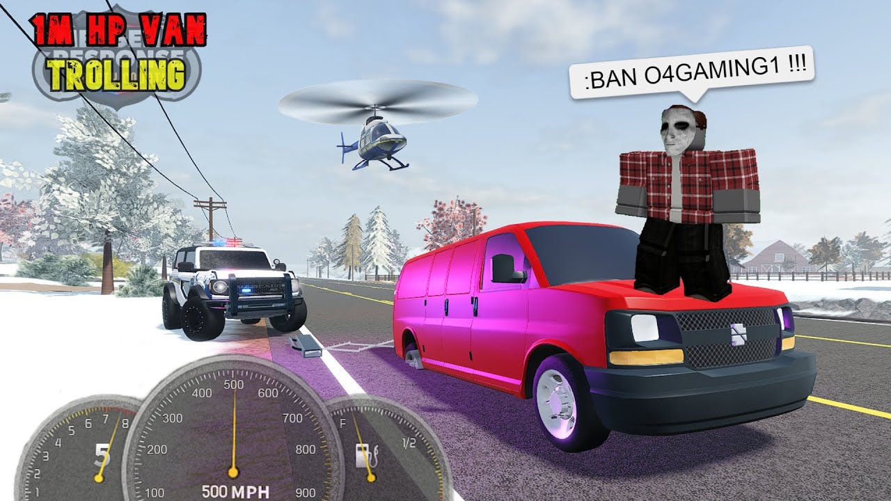 TROLLING MODS With 1 MILLION HP Van In ERLC !
