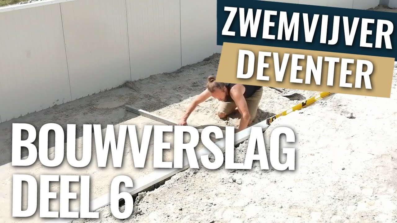 Zwemvijver uitvlakken en klaar maken voor folie | Bouwverslag zwemvijver Deventer deel 6