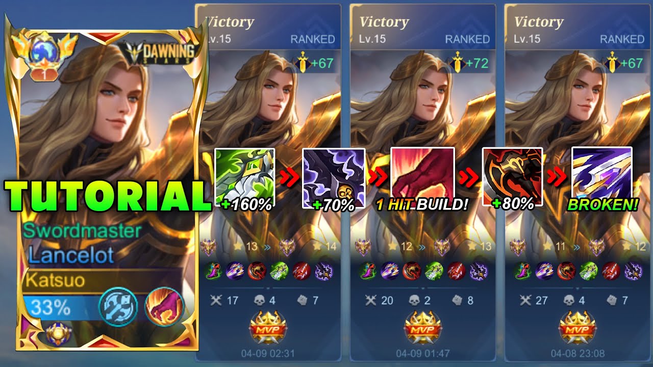 LANCELOT BRUTAL FULL DAMAGE BUILD FOR SOLO RANKED!! | TOTALLY INSANE! ( EXPLAINED TUTORIAL! )