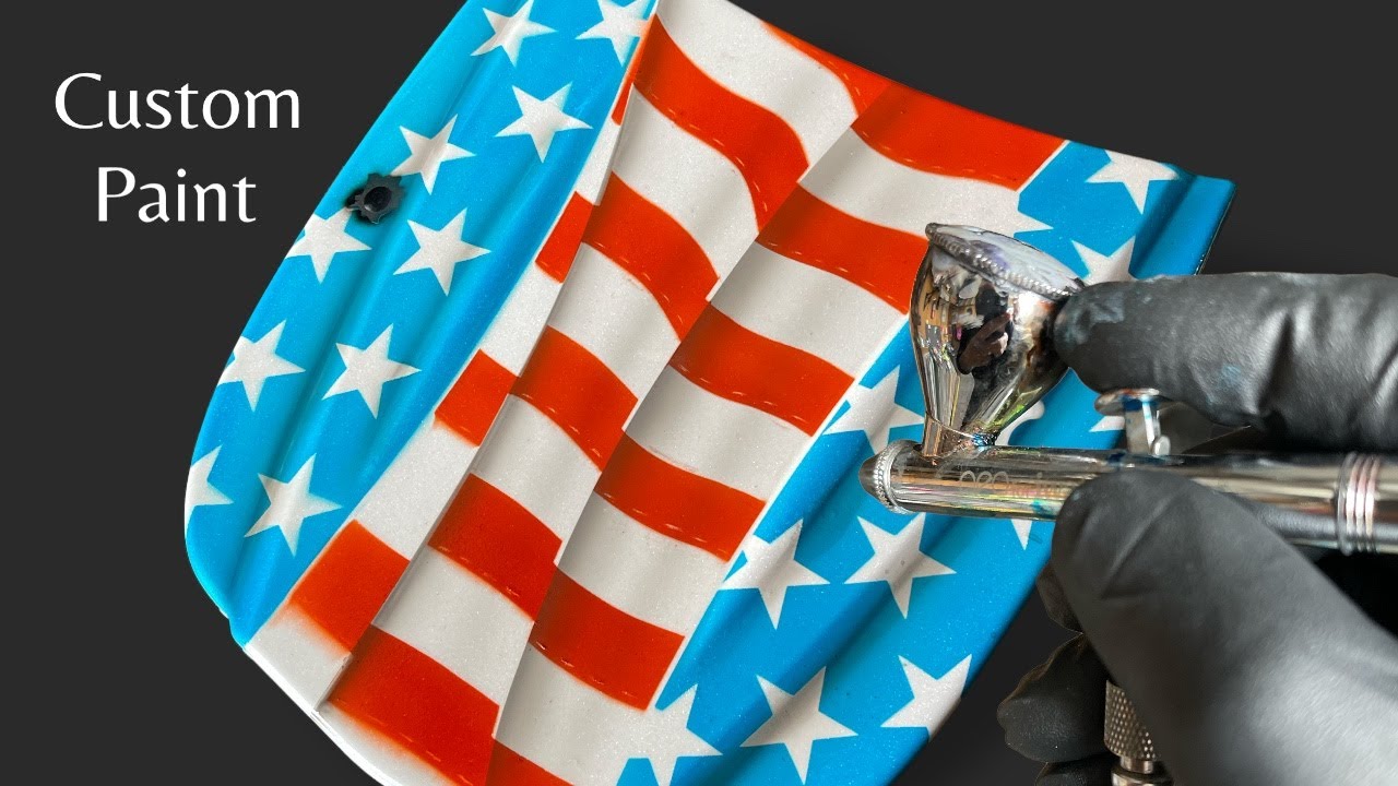 Using Candy Paint to Airbrush an American Flag