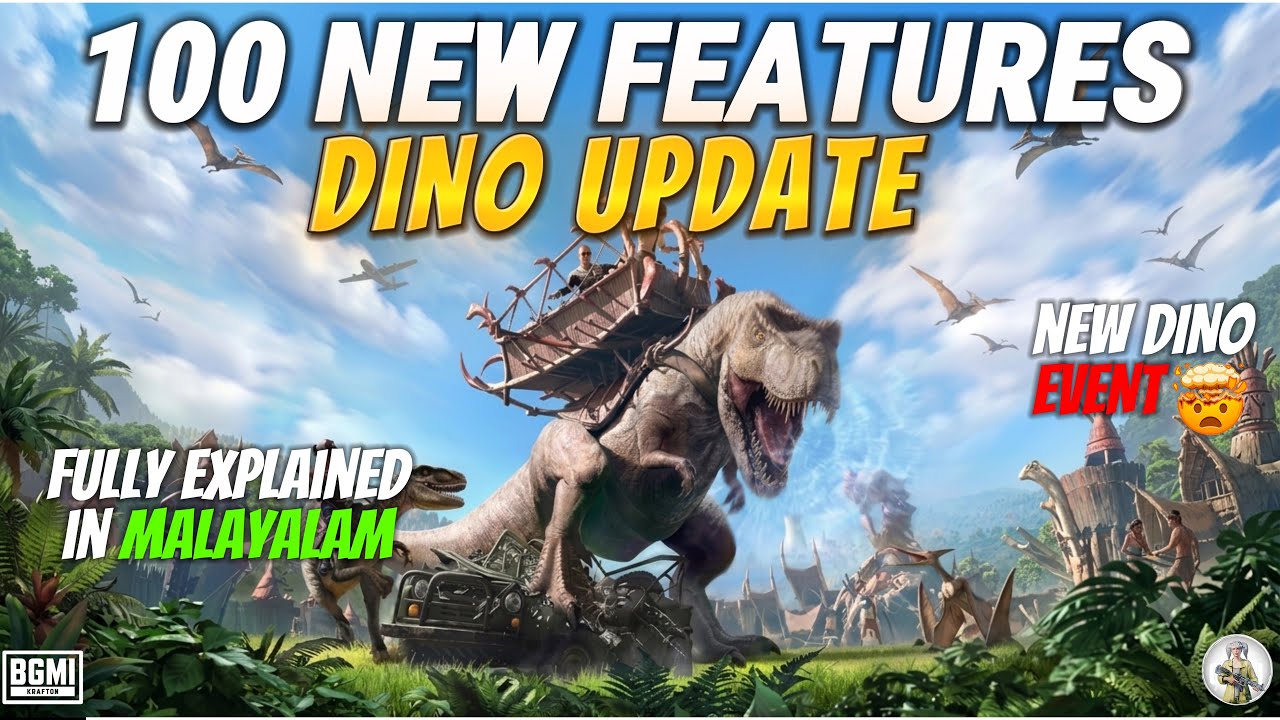 New Dino Mode🤯 Explained in Malayalam | New Dino Update | New 2.6 update🔥 | Bgmi
