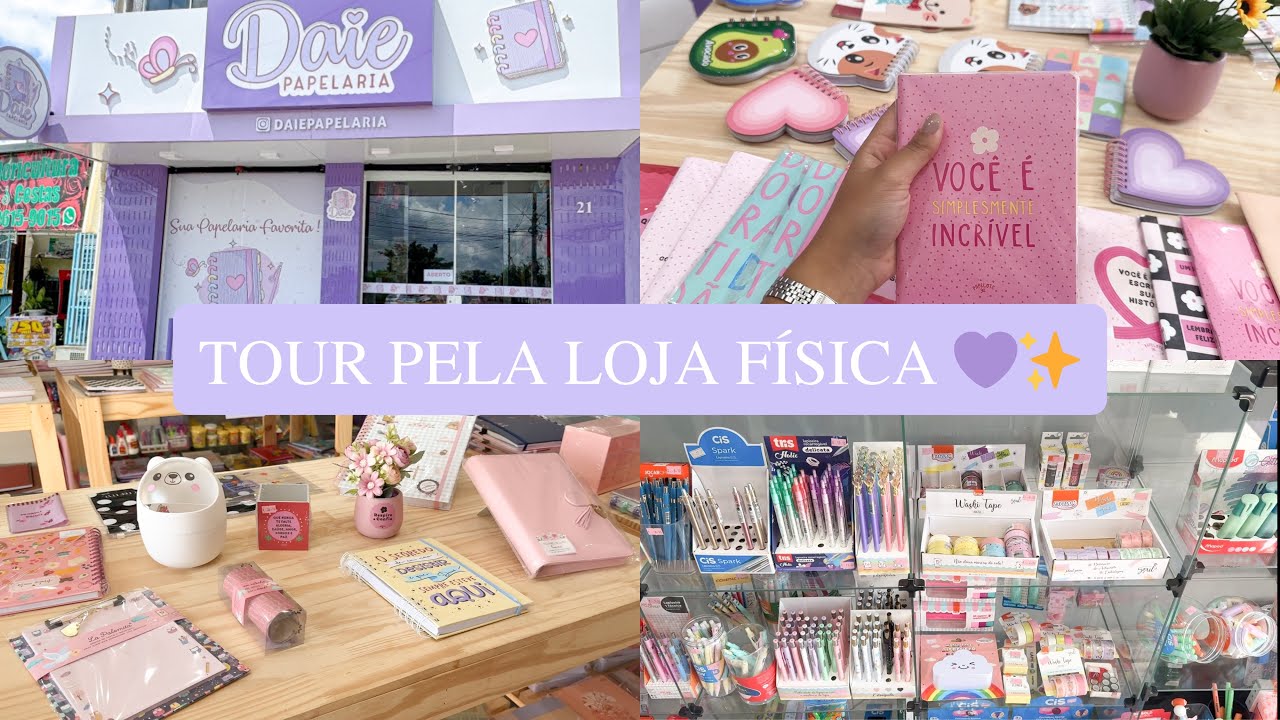 Tour Pela Papelaria F&iacute;sica 💜✨