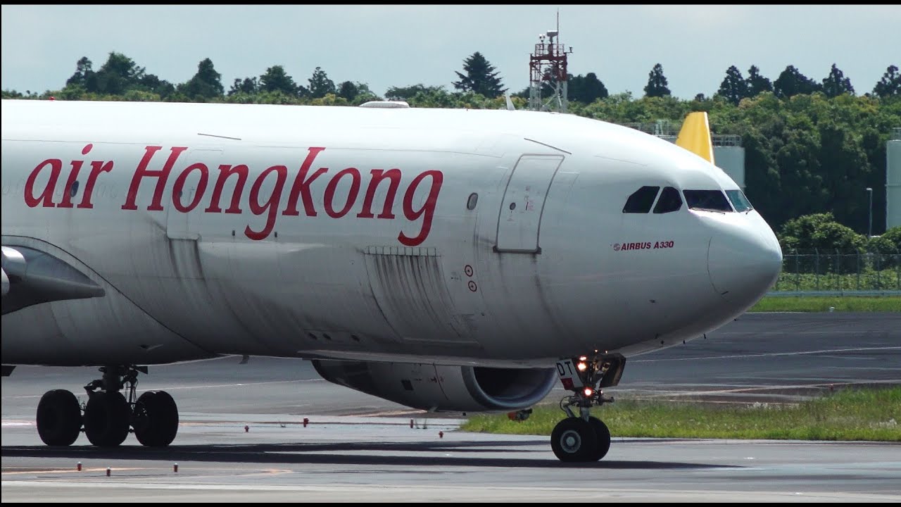 Air Hong Kong Airbus A330-300P2F B-LDT Landing at Narita 34R