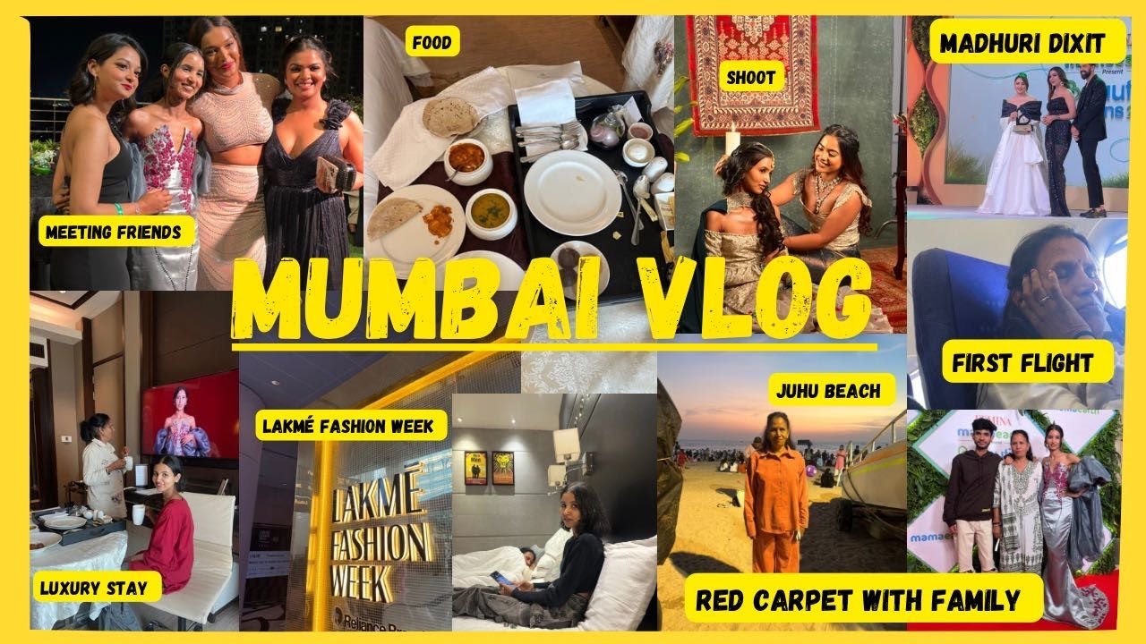 I Walked At The Red Carpet | Lakmé Fashion Week | Madhuri Dixit | Mumbai Darshan With Mummy | Shoot✨