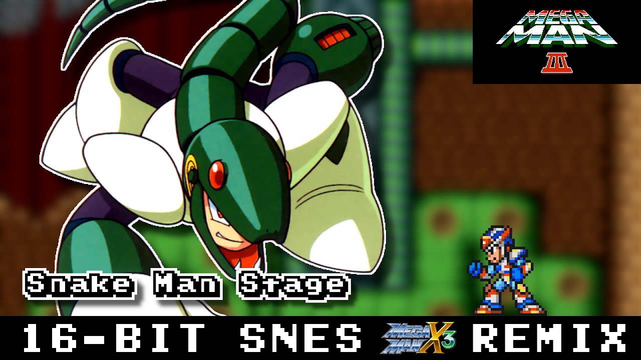 [16-Bit;SNES]Snake Man - Mega Man 3【MMX3 Style, Remix, AddmusicK】