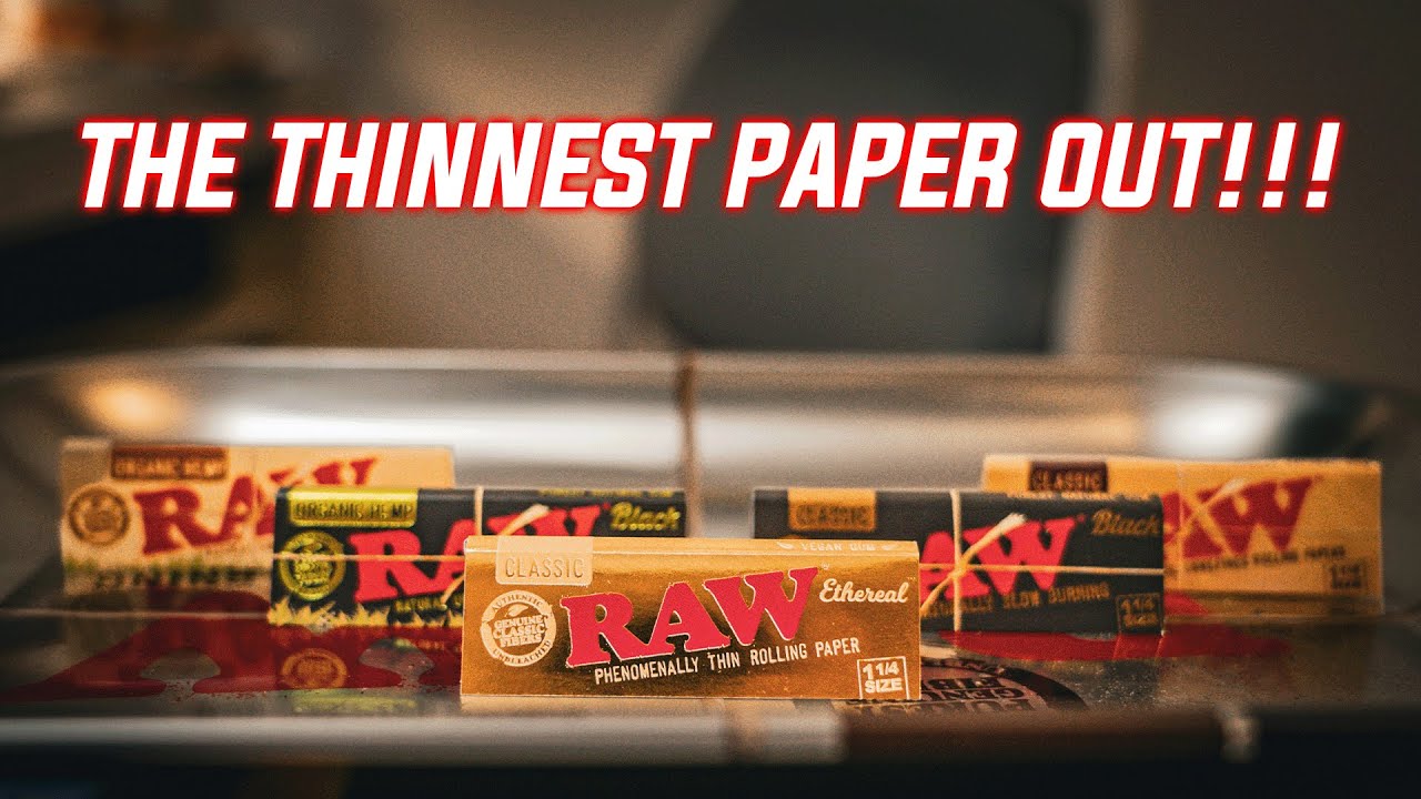 The BEST Rolling Paper out!!! Reviewing the Raw Ethereal's