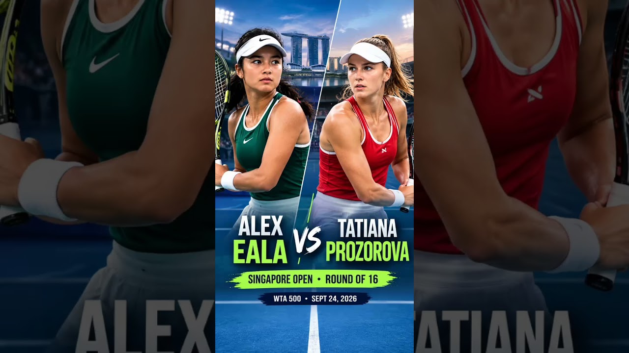 Alex Eala vs Tatiana Prozorova LIVE: Singapore Open Round of 16 Showdown#AlexEala#Tatiana prozorova