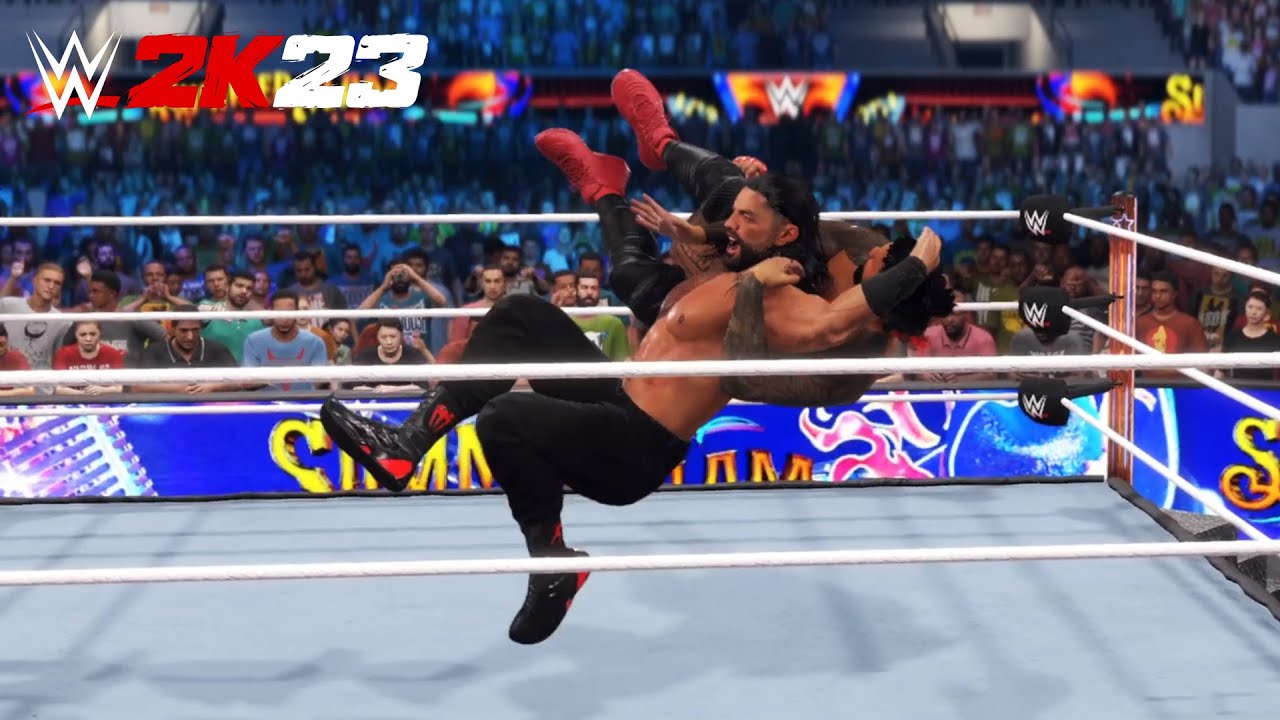 WWE 2K23 - WWE Summerslam - Roman Reigns vs Jey Uso - WWE Universal Championship