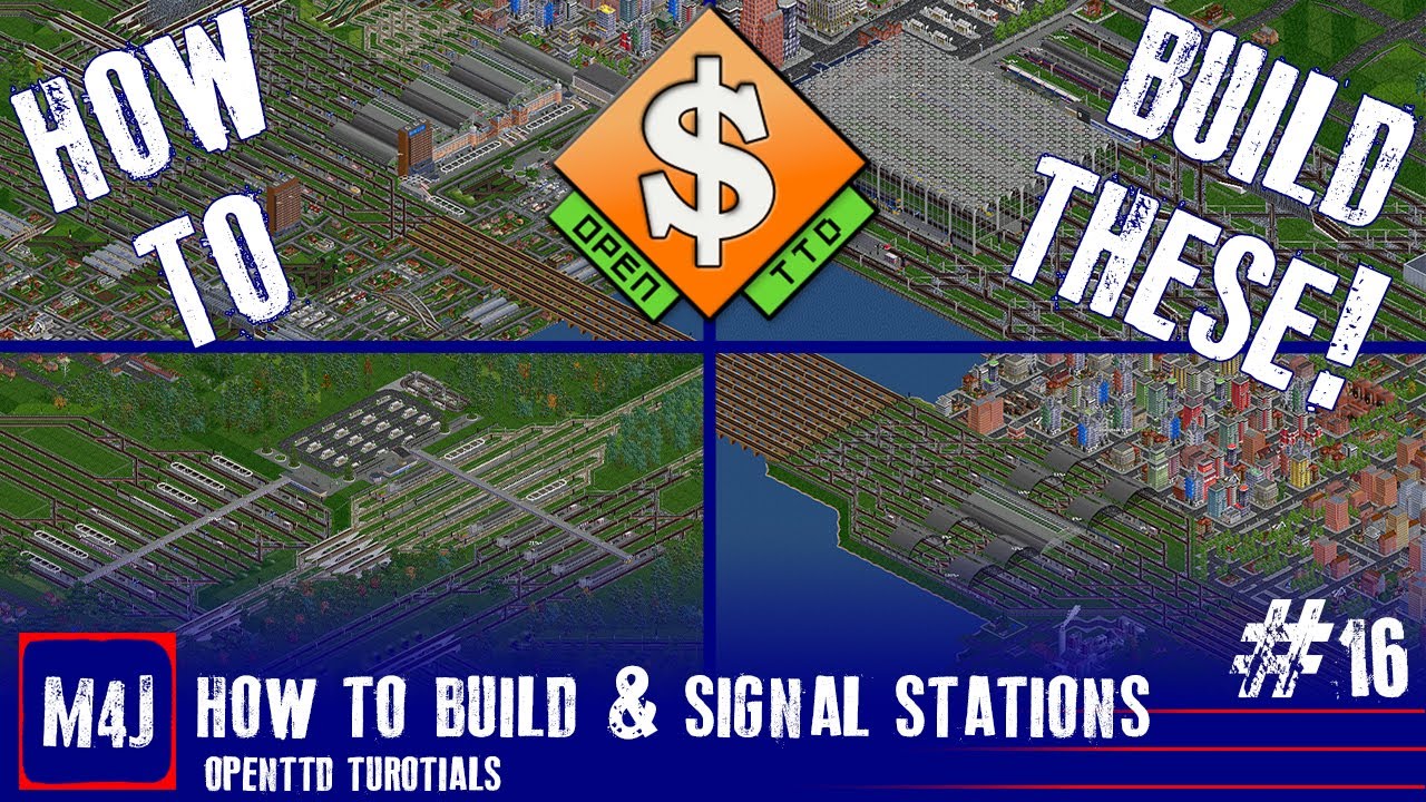 How To Build and Signal Stations | OpenTTD JGR Tutorials | #16