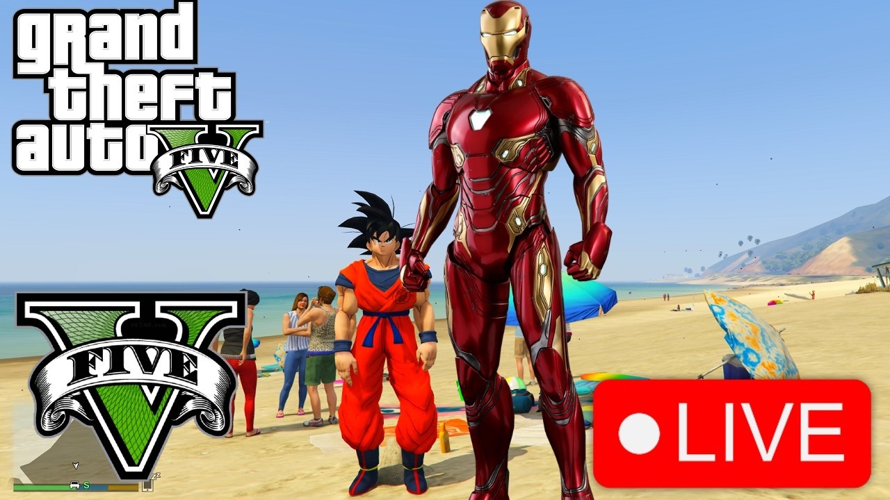 🔴 LIVE - GTA 5 DESTRUCTION GOKU Madness 6!  🚀💥 Chaos & Explosions #gta5 #gameplay