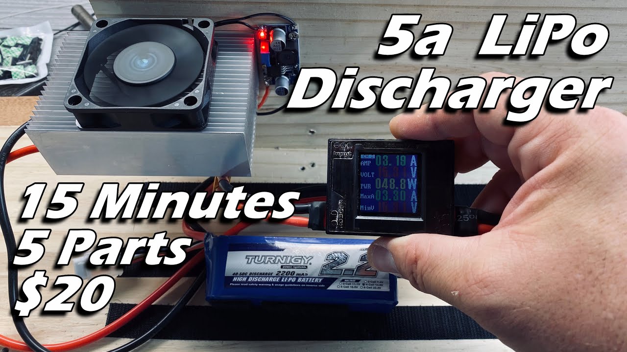 LiPo Discharger - Resistor Load Bank - Build One Quick and Easy #WithMe