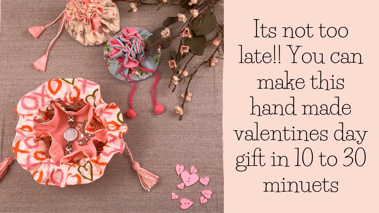 How to Sew Quick and easy Travel Jewelry Pouch/Gift for valentine's day/Mothers day in15 min/#악세사리 백