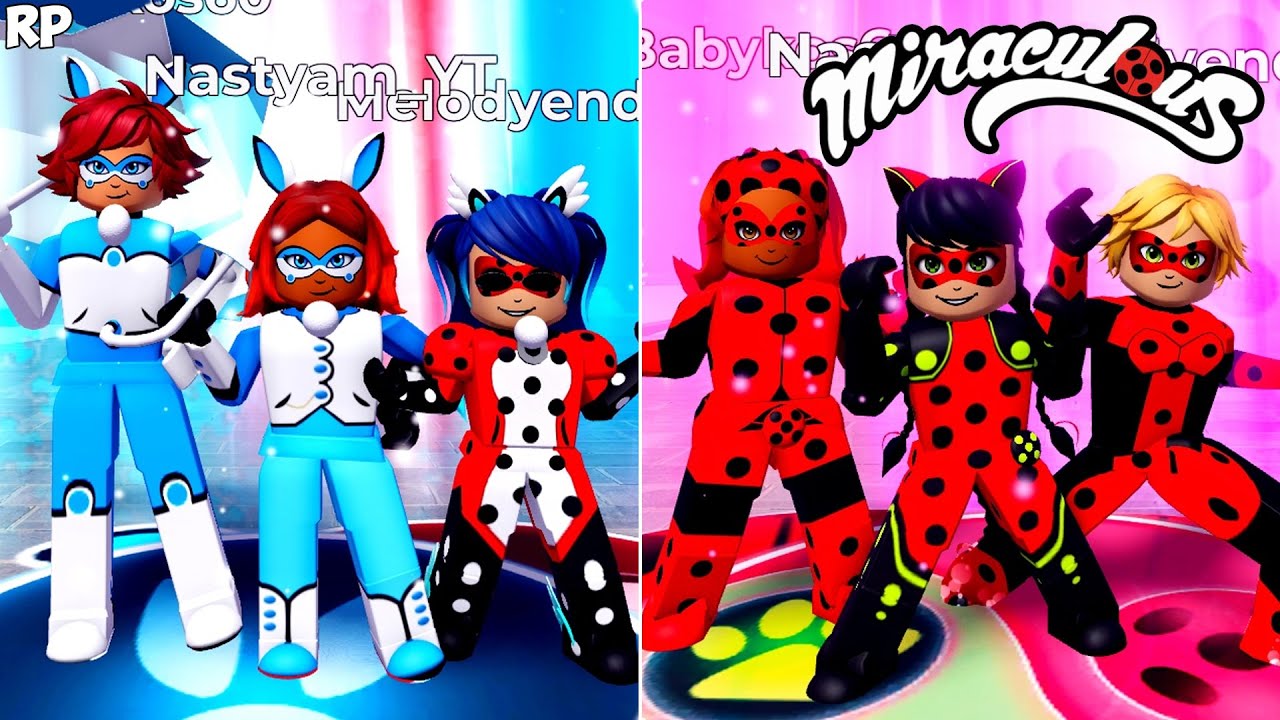 NEW SAME TRANSFORMATION DO GRUPO NO MIRACULOUS RP - MIRACULOUS ROBLOX!