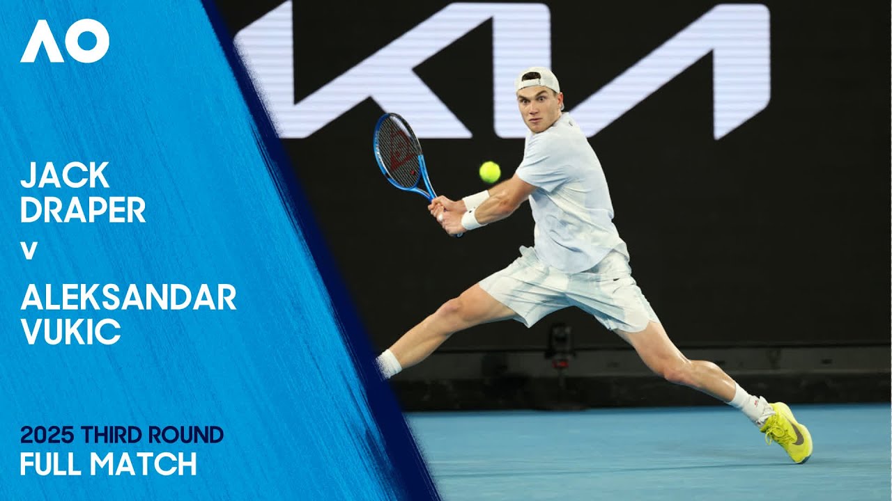 Jack Draper v Aleksandar Vukic Full Match | Australian Open 2025 Third Round
