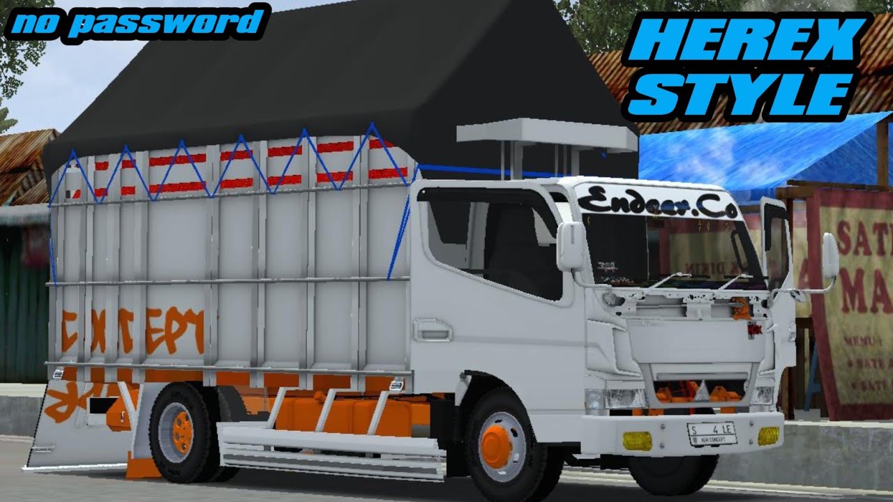 SHARE MOD TRUCK CANTER JSK HEREX TERBARU BY NDR || MOD BUSSID TERBARU