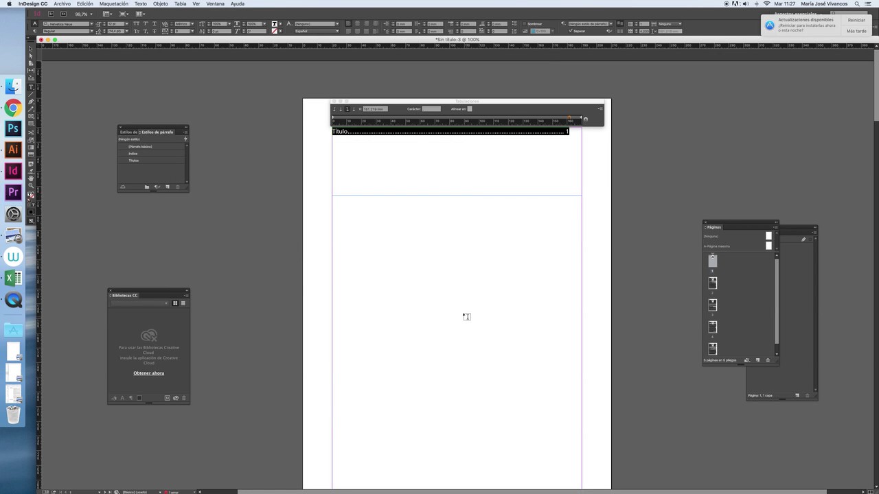 Índice en Indesign