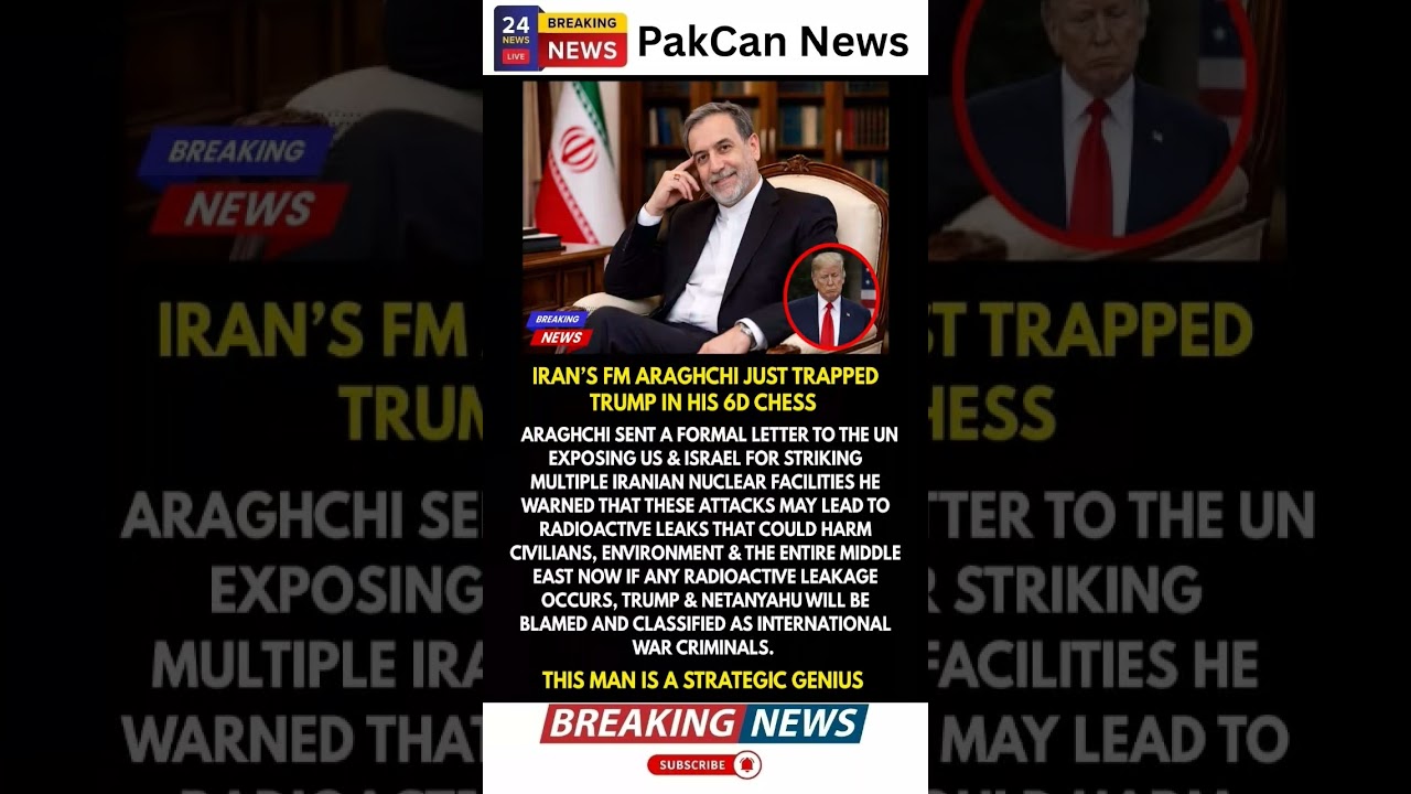 Abbas Araghchi Warns UN: Nuclear Strike Risks Global Fallout | PakCan News