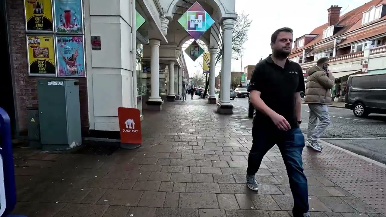 Virtual Walk - Fleet High Street Shops - Church Quarter To Oatsheaf Quarter - January 2026