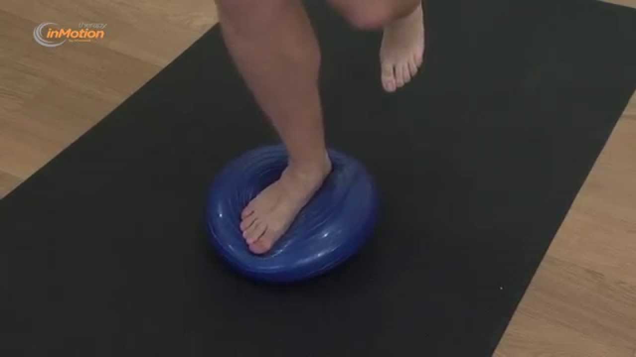 how to use a Therapy in Motion Stability wobble cushion