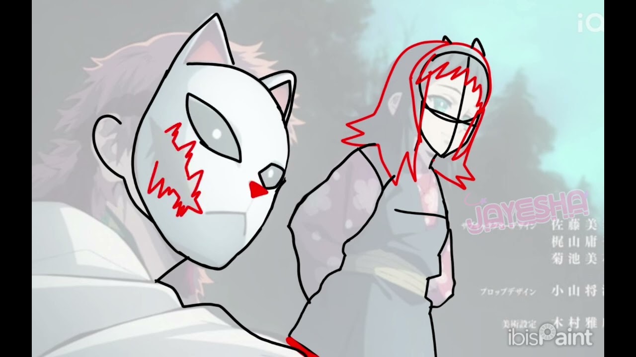 '*Sabito and Makomo speed paint!*' | #artist #art #demonslayer | @Jayesha_3cookie