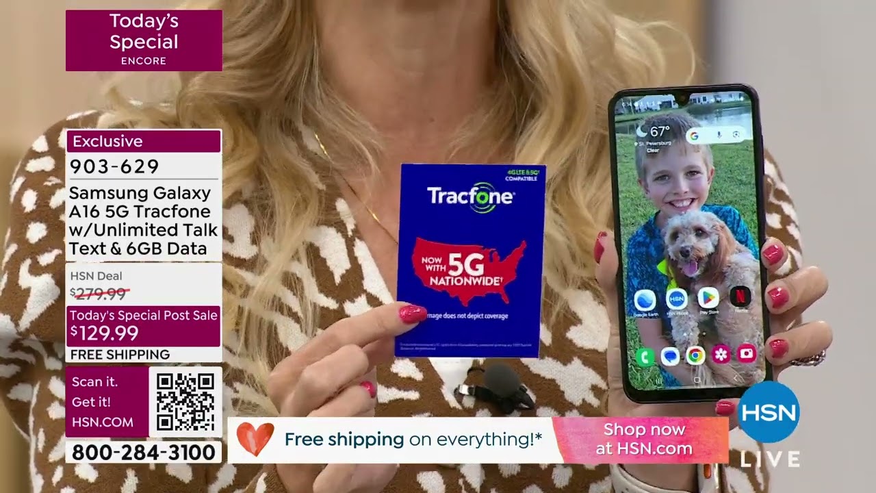 Samsung Galaxy A16 5G Tracfone with Unlimited Talk, Text...