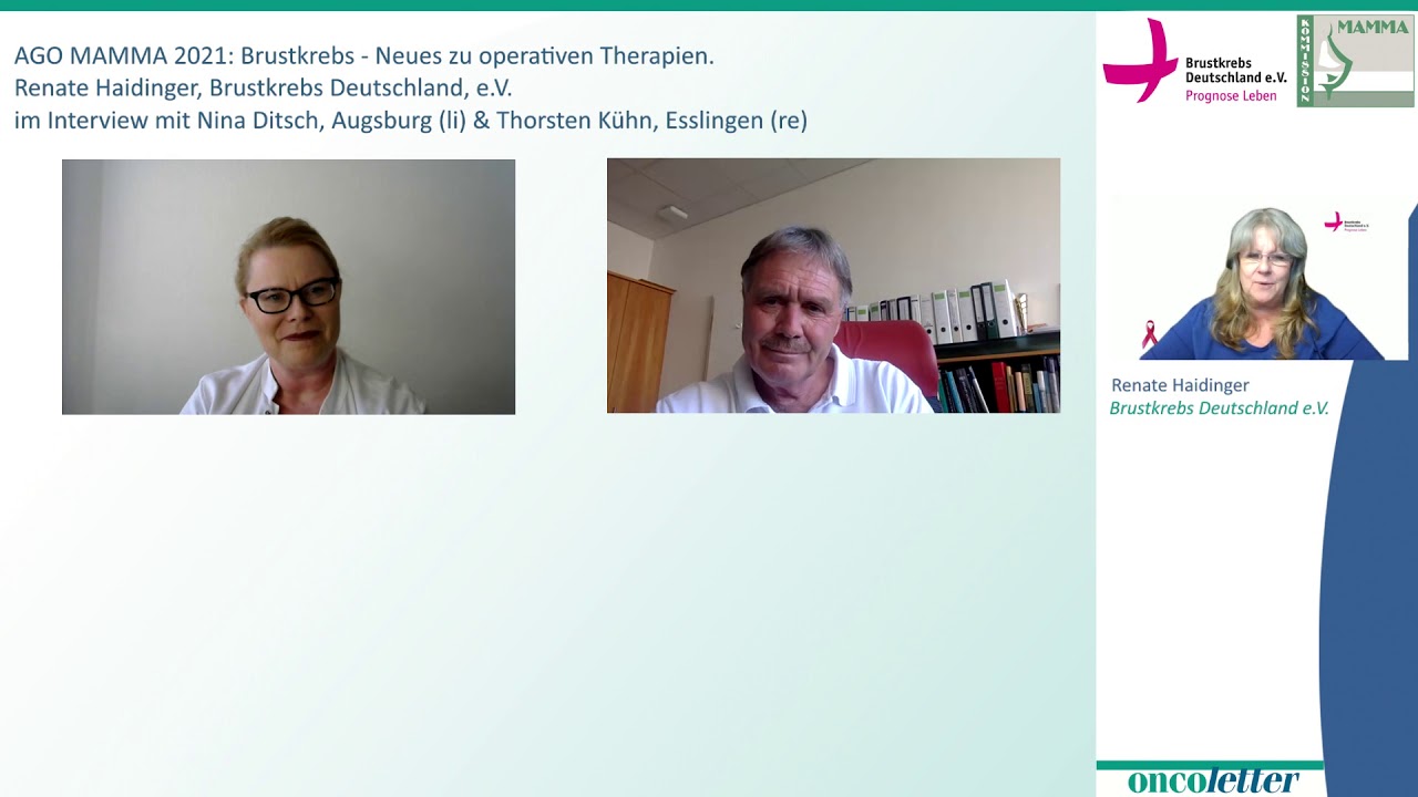 AGO 2021: Brustkrebs: Neuigkeiten bei der operativen Therapie; Prof. Ditsch, Prof. Kühn