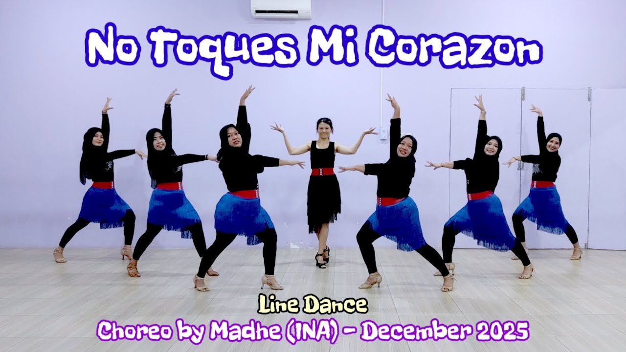 No Toques Mi Corazon Line Dance - Choreo @madhe - by Melody Line Dance Gombong 