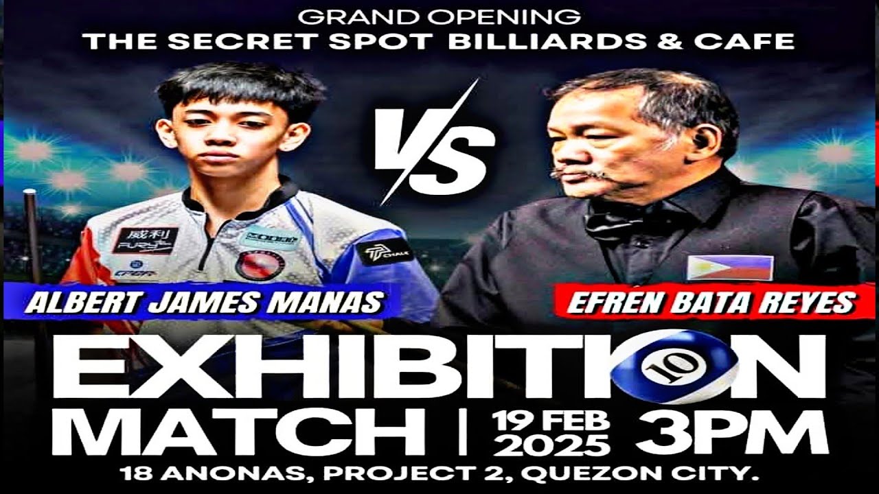EFREN BATA REYES 🆚 Aj MANAS 🔥RACE 09 @THE SECRET SPOT BILLIARD & CAFE 18 ANONAS, QUEZON CITY