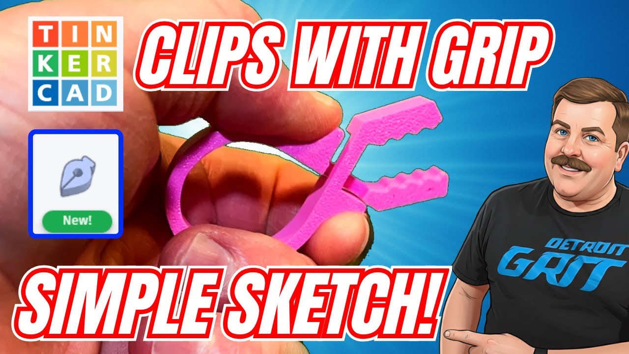 3D-печатные зажимы Tinkercad с креплением GRIP: Рисуйте как профессионал! 💯🔥
