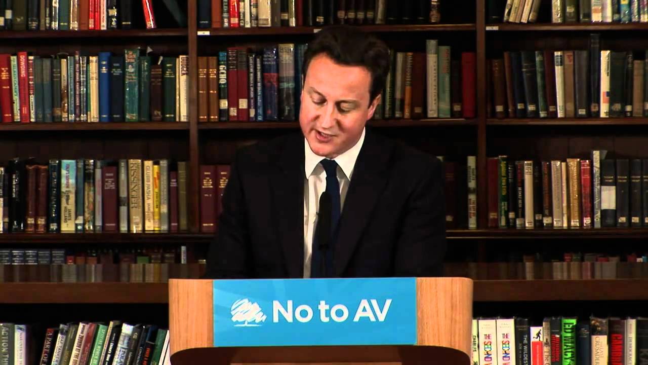 David Cameron explains why he's voting No to AV