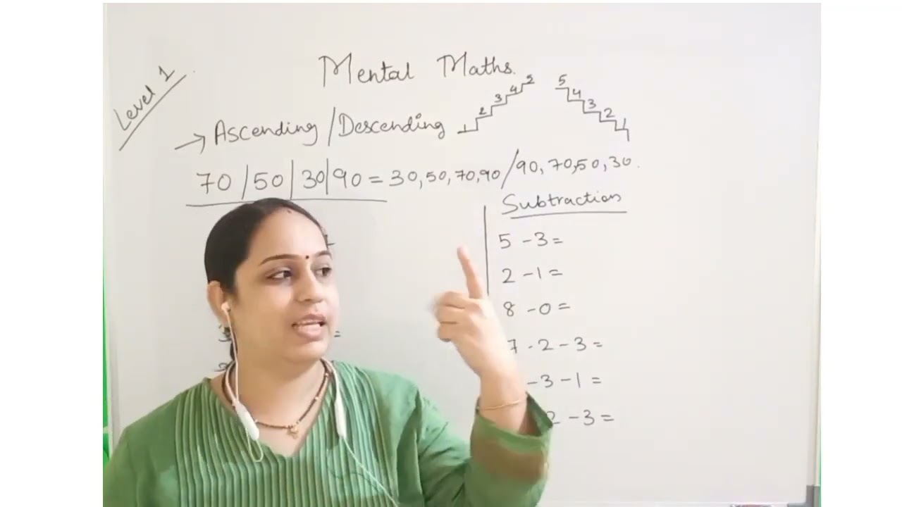 Mental Maths Level 1, ascending descending, addition #maths #mentalmath #onlineearning #trainer