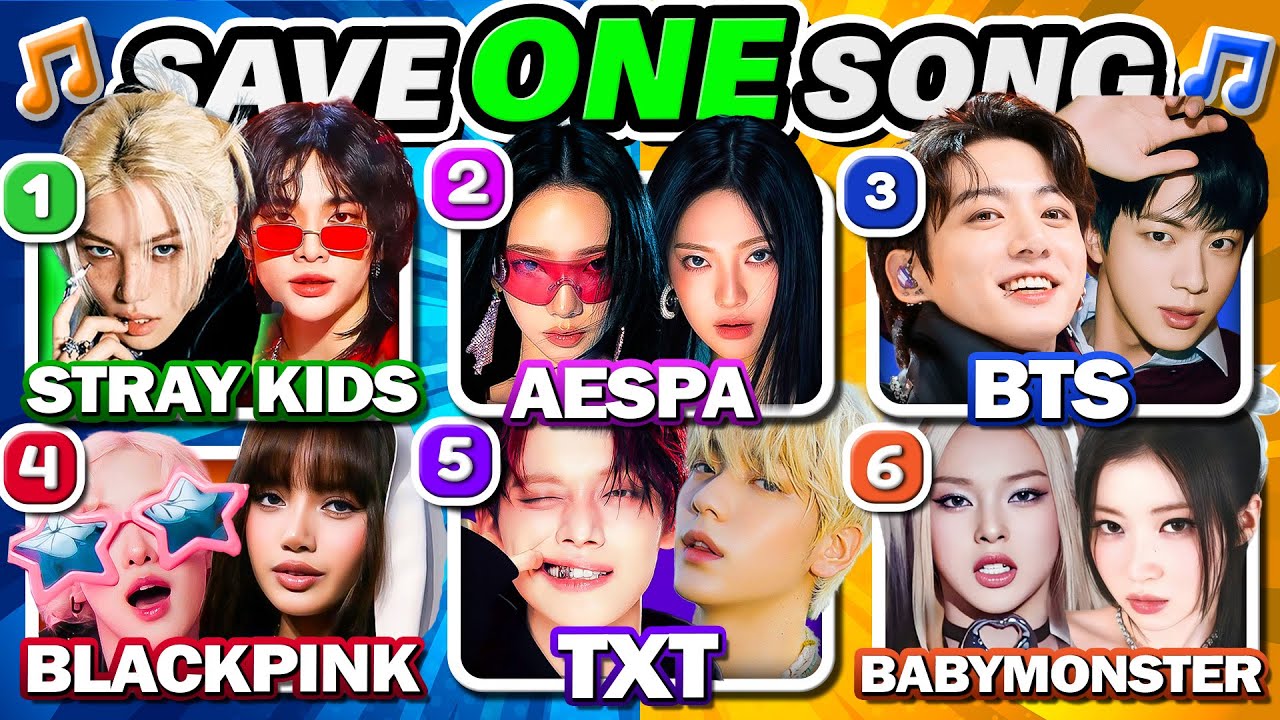 SAVE ONE SONG PER KPOP GROUP 🔥 6 Songs Each Round - Kpop Quiz 2024 | K-Music Quiz #2
