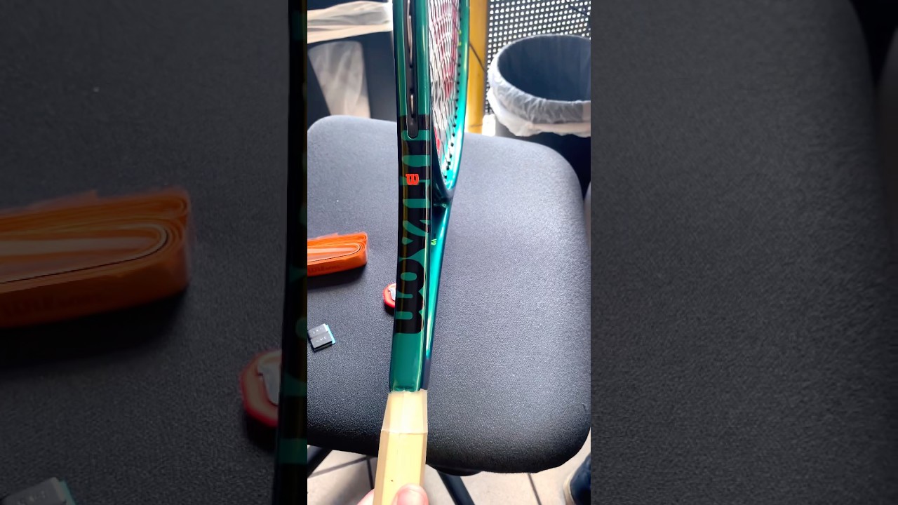 Adding weight to the Blade Pro #wilson #wilsontennis #tennis #blade #pro #tune #sports #tennisplayer